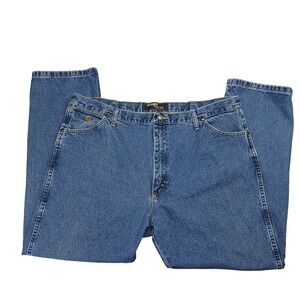 Wrangler George Strait Collection Mens Jeans 42x30 Medium Wash Relaxed Fit